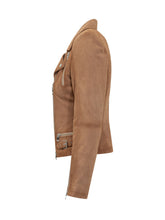 BULLY - Giacca Biker con Zip Asimmetrica e Tasche - Marrone - LIDIASHOPPING® - Official Website