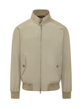 BARACUTA - G9 Zip Jacket with Stand Collar - Beige - LIDIASHOPPING® - Official Website