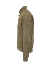 BARACUTA - Giacca G9 in Pelle Scamosciata con Zip - Verde - LIDIASHOPPING® - Official Website