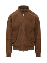 BARACUTA - Giacca G9 in Pelle Scamosciata con Zip - Marrone - LIDIASHOPPING® - Official Website
