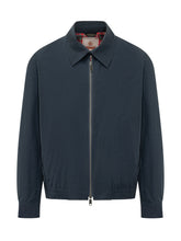 BARACUTA - Jacket with Zip and Classic Collar - Blue - LIDIASHOPPING® - Official Website