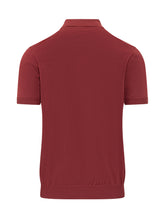 BARACUTA - Short Sleeve Knit Polo with Buttons - Red - LIDIASHOPPING® - Official Website
