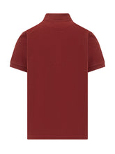 BARACUTA - Polo with Tartan Placket - Red - LIDIASHOPPING® - Official Website