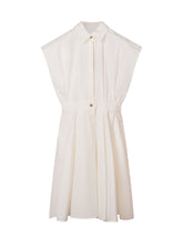 ELISABETTA FRANCHI KIDS - Sleeveless Midi Dress with Collar - White - LIDIASHOPPING® - Official Website