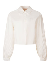 ELISABETTA FRANCHI KIDS - Cropped Shirt with Long Sleeves - White - LIDIASHOPPING® - Official Website