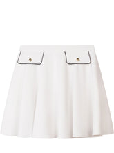 ELISABETTA FRANCHI KIDS - Crepe Skirt with Flap Pockets - White - LIDIASHOPPING® - Official Website