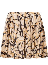 ELISABETTA FRANCHI KIDS - Gonna a Ruota Stampata - Beige - LIDIASHOPPING® - Official Website