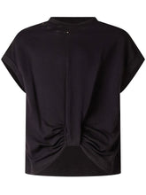 ELISABETTA FRANCHI KIDS - T-shirt With Front Knot - Black - LIDIASHOPPING® - Official Website