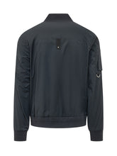 MOOSE KNUCKLES - Bomber Jacket Courville with Zip and Flap Pockets - Blue - LIDIASHOPPING® - Official Website