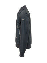 MOOSE KNUCKLES - Bomber Jacket Courville with Zip and Flap Pockets - Blue - LIDIASHOPPING® - Official Website