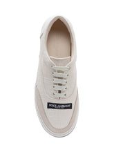 DOLCE & GABBANA - Low Top Canvas Sneakers with Laces - Beige - LIDIASHOPPING® - Official Website