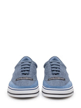 DOLCE & GABBANA - Low Top Canvas Sneakers with Laces - Blue - LIDIASHOPPING® - Official Website