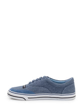 DOLCE & GABBANA - Low Top Canvas Sneakers with Laces - Blue - LIDIASHOPPING® - Official Website