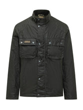 BARBOUR INTERNATIONAL - Giacca Merton con Tasche Applicate - Nero - LIDIASHOPPING® - Official Website