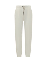 MONCLER GRENOBLE - Pantalone con Vita Elasticizzata e Coulisse - Bianco - LIDIASHOPPING® - Official Website