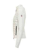 MONCLER GRENOBLE - Cardigan con Inserti Trapuntati e Zip - Bianco - LIDIASHOPPING® - Official Website