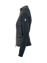 MONCLER GRENOBLE - Cardigan con Inserti Trapuntati e Zip - Blu - LIDIASHOPPING® - Official Website