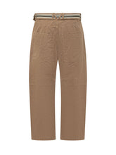 MORDECAI - Trousers with Belt and Shaped Pockets - Beige - LIDIASHOPPING® - Official Website