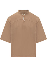 MORDECAI - Cord Band T-shirt with Drawstring Neck - Brown - LIDIASHOPPING® - Official Website