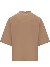MORDECAI - Cord Band T-shirt with Drawstring Neck - Brown - LIDIASHOPPING® - Official Website