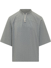 MORDECAI - Cord Band T-shirt with Drawstring Neck - Grey - LIDIASHOPPING® - Official Website