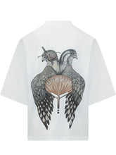 MORDECAI - T-shirt Falcon Print with Front Print - White - LIDIASHOPPING® - Official Website