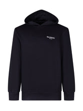 BALMAIN KIDS - Hoodie with Front Logo - Black - LIDIASHOPPING® - Official Website