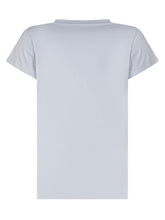 BALMAIN KIDS - Logo T-shirt with Shoulder Buttons - Blue - LIDIASHOPPING® - Official Website