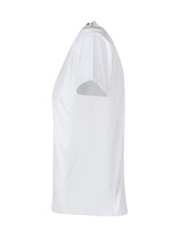 BALMAIN KIDS - T-shirt with Front Logo and Shoulder Buttons - White - LIDIASHOPPING® - Official Website
