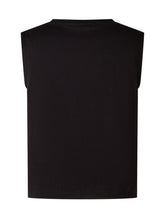 BALMAIN KIDS - Sleeveless T-shirt with Detail - Black - LIDIASHOPPING® - Official Website