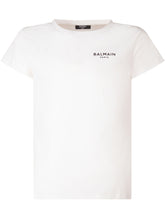 BALMAIN KIDS - Logo Print T-shirt - White - LIDIASHOPPING® - Official Website