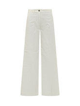 NINE:INTHE:MORNING - Pantalone Nadia Chino Palazzo - Bianco - LIDIASHOPPING® - Official Website