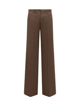 NINE:INTHE:MORNING - Nadia Chino Palazzo Pants - Brown - LIDIASHOPPING® - Official Website