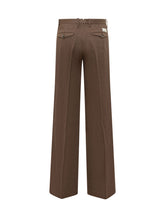 NINE:INTHE:MORNING - Nadia Chino Palazzo Pants - Brown - LIDIASHOPPING® - Official Website