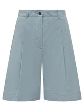 NINE:INTHE:MORNING - Quarzo Wide Leg Bermuda - Blue - LIDIASHOPPING® - Official Website