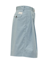 NINE:INTHE:MORNING - Quarzo Wide Leg Bermuda - Blue - LIDIASHOPPING® - Official Website