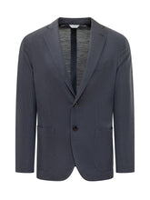 BOGLIOLI - Single Breasted Jacket with Pockets - Blue - LIDIASHOPPING® - Official Website
