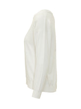 ALPHA STUDIO - Maglia Girocollo a Maniche Lunghe - Bianco - LIDIASHOPPING® - Official Website