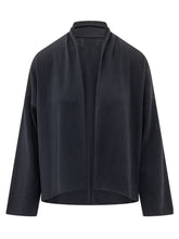 ALPHA STUDIO - Open Long Sleeve Cardigan - Blue - LIDIASHOPPING® - Official Website