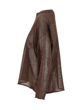 ALPHA STUDIO - Maglia Girocollo a Maniche Lunghe - Marrone - LIDIASHOPPING® - Official Website