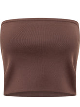 ALPHA STUDIO - Bandeau Knit Top - Brown - LIDIASHOPPING® - Official Website