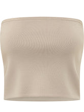 ALPHA STUDIO - Bandeau Knit Top - Beige - LIDIASHOPPING® - Official Website