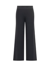 ALPHA STUDIO - Wide Leg Pants with Elastic Waist - Black - LIDIASHOPPING® - Official Website
