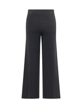 ALPHA STUDIO - Wide Leg Pants with Elastic Waist - Black - LIDIASHOPPING® - Official Website