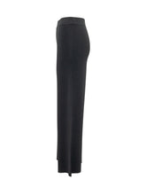 ALPHA STUDIO - Wide Leg Pants with Elastic Waist - Black - LIDIASHOPPING® - Official Website