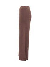ALPHA STUDIO - Pantalone Ampio con Vita Elasticizzata - Marrone - LIDIASHOPPING® - Official Website