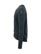 KNIT DE MONSIEUR - Cardigan Scollo a V con Bottoni - Blu - LIDIASHOPPING® - Official Website