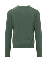 KNIT DE MONSIEUR - Cardigan Scollo a V Linea Morbida - Verde - LIDIASHOPPING® - Official Website