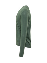 KNIT DE MONSIEUR - Cardigan Scollo a V Linea Morbida - Verde - LIDIASHOPPING® - Official Website