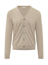 KNIT DE MONSIEUR - Cardigan Scollo a V Classico - Beige - LIDIASHOPPING® - Official Website